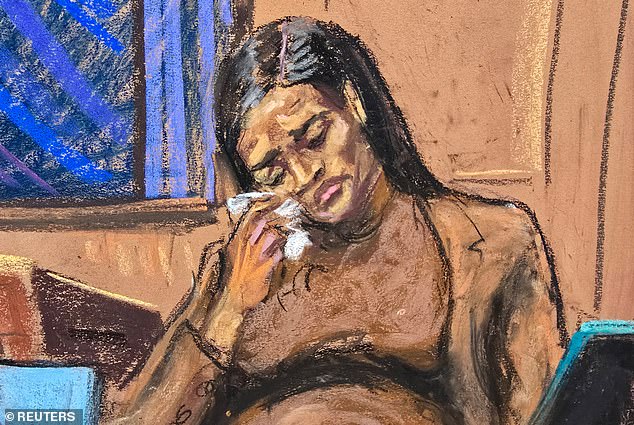 During her emotional testimony on Tuesday, Ventura wept in on the witness stand