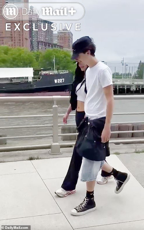 Jenner and Chalamet appeared to ask their security for some privacy as Chizmar said they appeared to be alone
