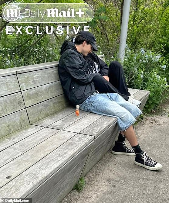 While sitting on the bench, Chizmar said 'they were totally cuddled up to each other' and he was enjoying a juice shot