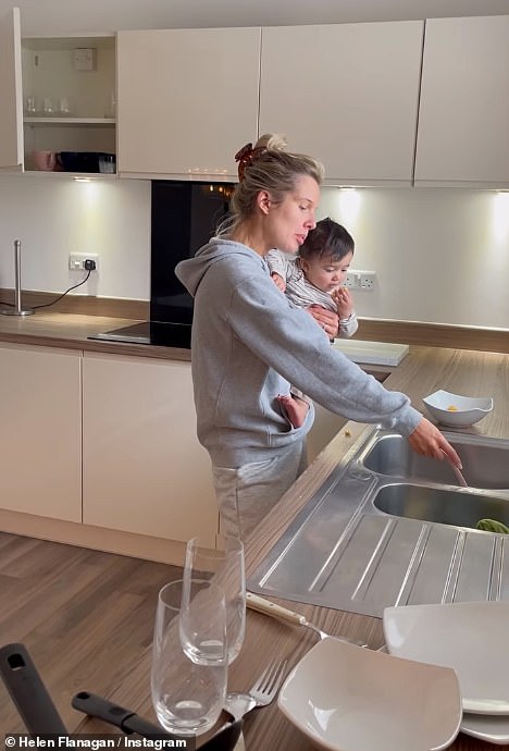 In the living room can be seen, a grand piano and there are also six bathrooms as well as a bespoke kitchen and breakfast bar with underfloor heating throughout