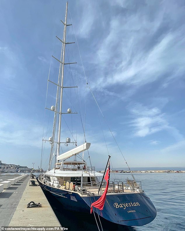 An undated photo of the tragic yacht