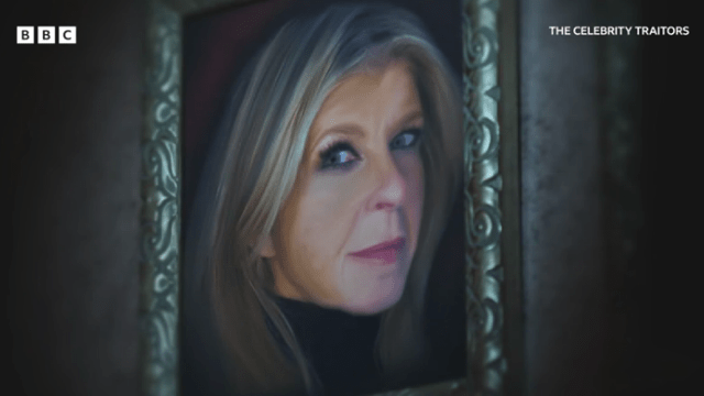 Framed portrait of a woman from The Celebrity Traitors.