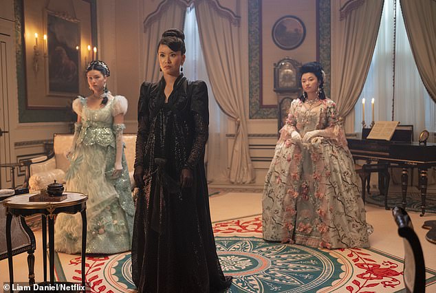 Other new Season 4 characters include Lady Araminta Gun (Katie Leung) and her two daughters Isabella Wei as Posy and Michelle Mao as Rosamund whom she is trying to marry off