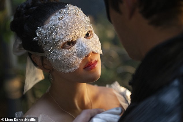 The fourth season won't air until 2026 but will centre on the love story of the Benedict Bridgerton, played by Luke Thompson, 36, and a new leading lady Sophie Baek (pictured)