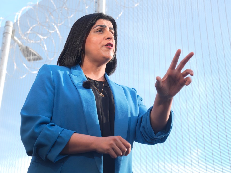 Shabana Mahmood speaking at the opening of a new prison.