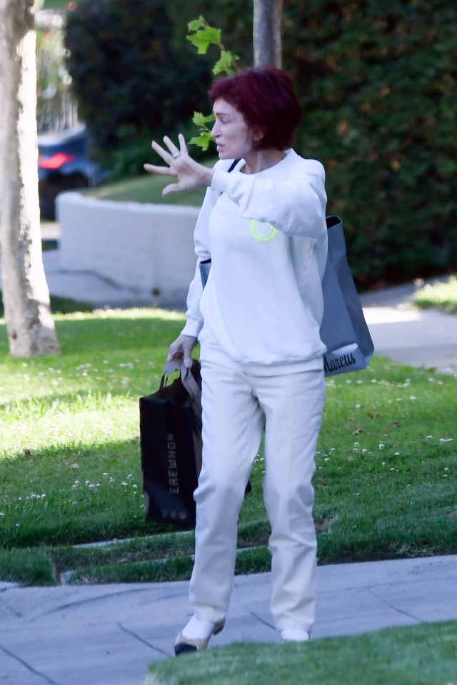 Sharon Osbourne shopping in Los Angeles.