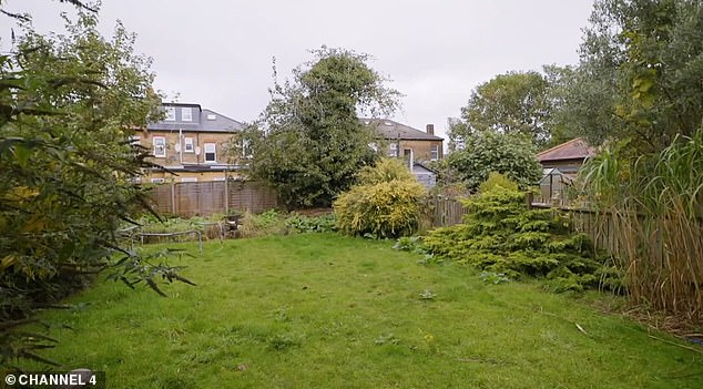 The property - which they bought for £405,000 - boasted its own private outdoor space