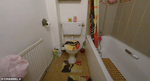 Ines and Amoke said the first thing they'd change would be the bathroom as it was in dire need of a new lick of paint