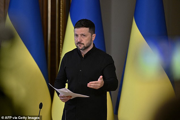 Ukrainian President Volodymyr Zelensky said he won't attend the peace talks unless Putin is there