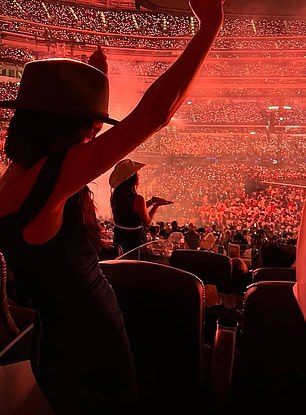 Meghan danced with her husband's hat on