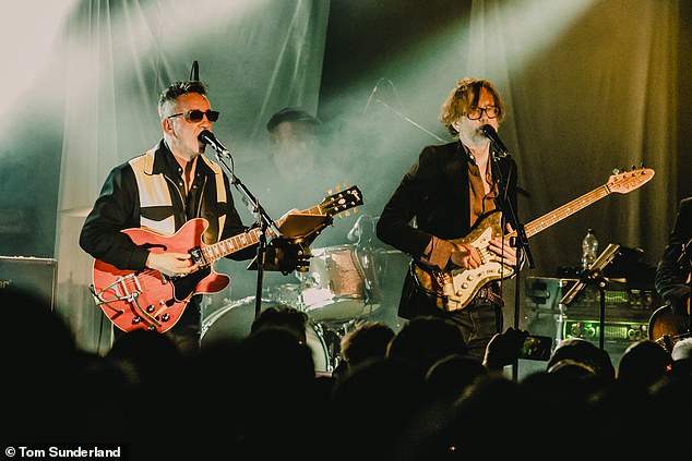 Jarvis Cocker, (right) reunited with ex Pulp bandmate Richard Hawley to support Sheffield's Leadmill in 2022
