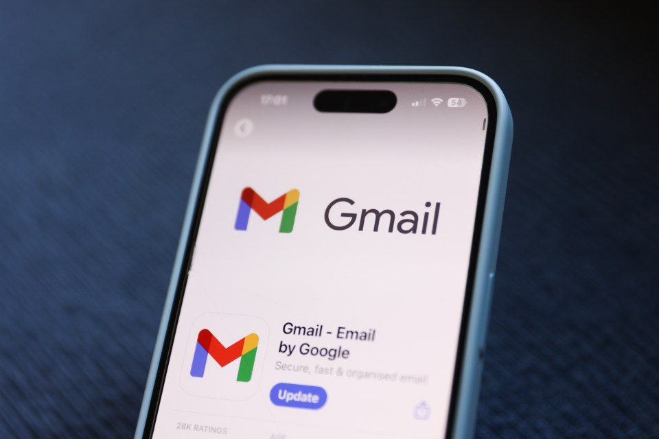 Gmail app on a smartphone screen.