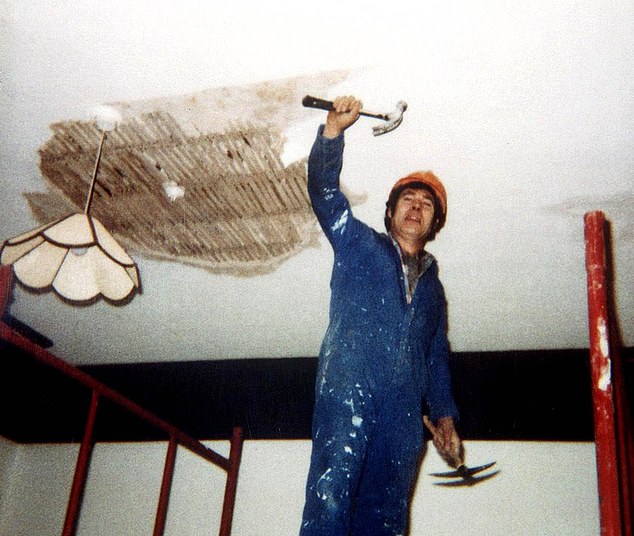 West (shown above) worked as a builder, and he may have laid the floor that is now being dug up as part of a forensic probe