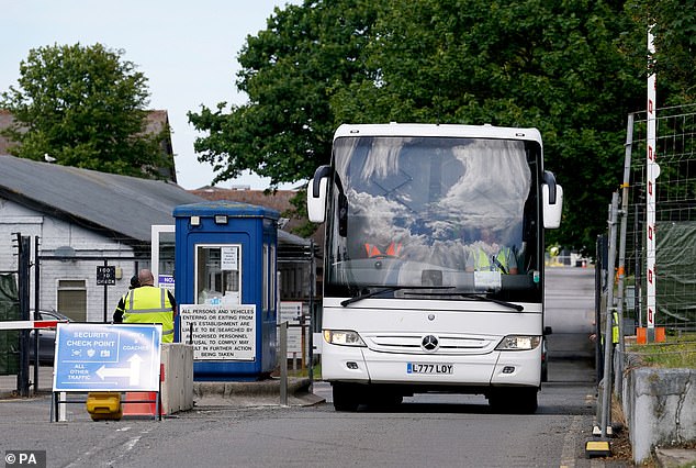 It comes just days after the Prime Minister insisted in a major speech that he had long believed in wanting to limit the number of new arrivals to Britain (Pictured: Manston processing centre)