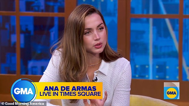 During the GMA interview, Ana gushed about her upcoming action film Ballerina and praised co-star Keanu Reeves , as well as the intense stunts she performed... but when host Michael Strahan brought up her connection to Cruise, she didn¿t shy away