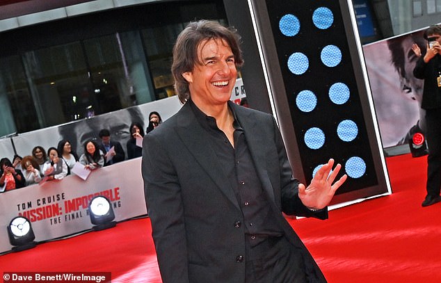 The star was in incredibly high spirits as he greeted the London crowds