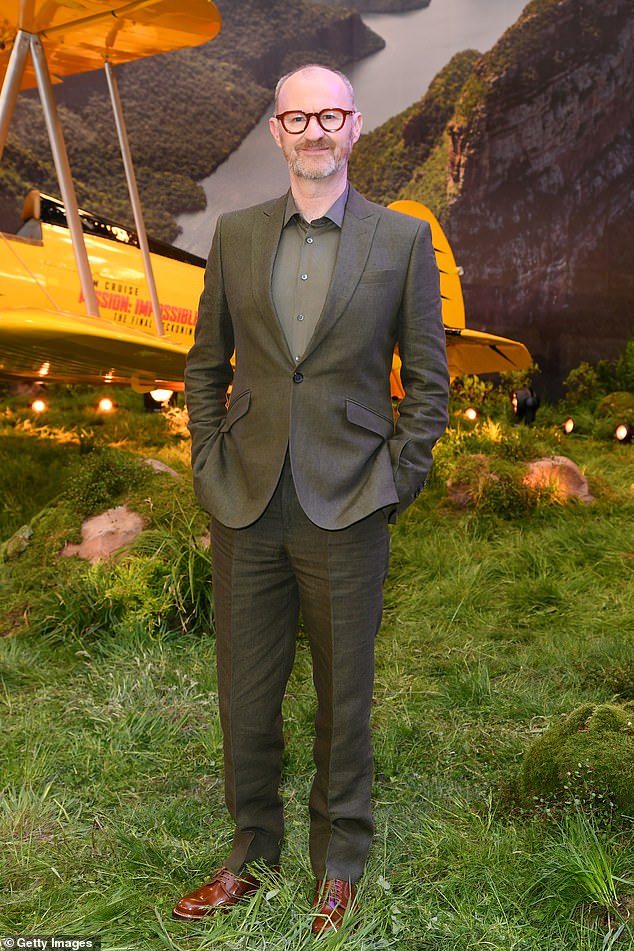 Also in attendance was Sherlock actor Mark Gatiss who looked suave in a grey suit