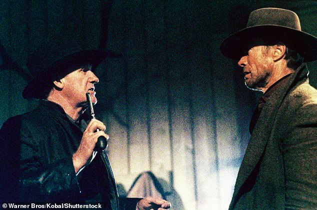 He directed and starred as an aging gunslinger taking on a sadistic sheriff played by Gene Hackman, in 1992 film Unforgiven
