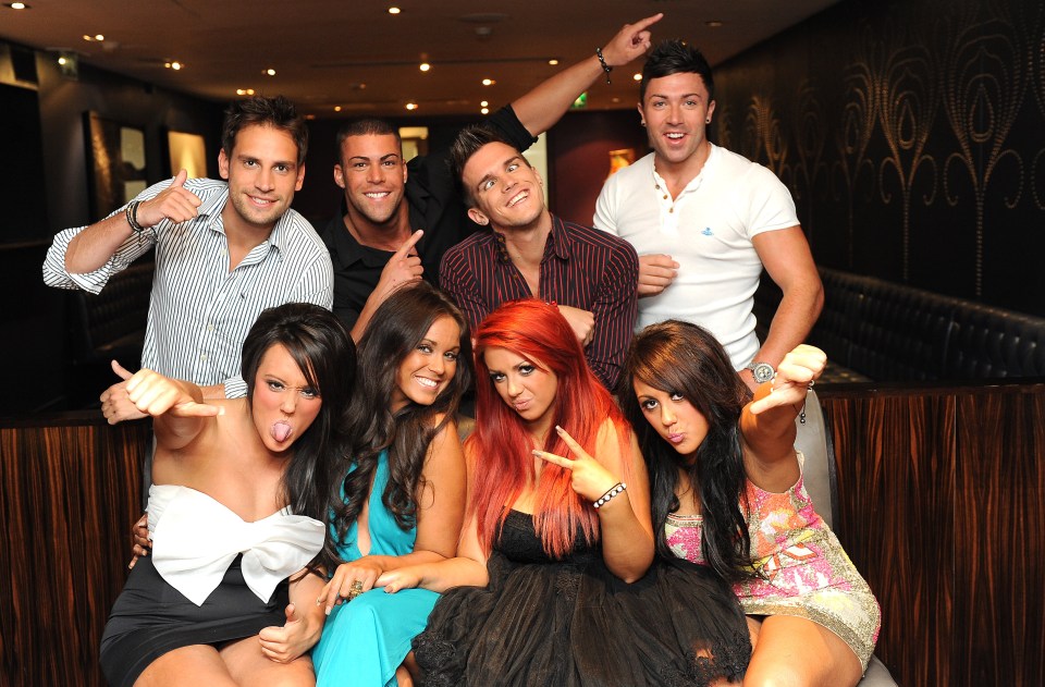 Photo of the Geordie Shore cast in London.