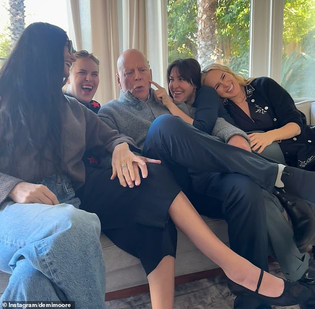 The Die Hard actor was previously married to Demi Moore and share three children. Despite their divorce in 2000 - the two stars have maintained a close bond and positive co-parenting relationship