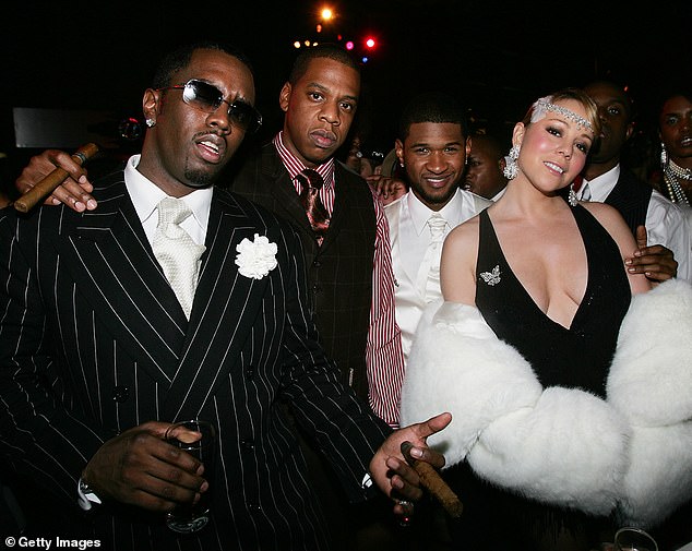 The attorney says Diddy's lawyers may hope to only deal with less-serious state charges and avoid more serious racketeering and sex-trafficking charges; Diddy seen in 2004 with (L¿R) Jay-Z, Usher and Mariah Carey in NYC