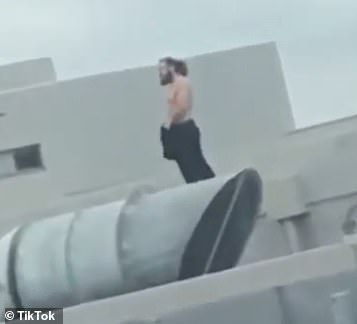 Brazen videos taken inside the prison and posted on social media also showed convicts climbing on the prison roof topless