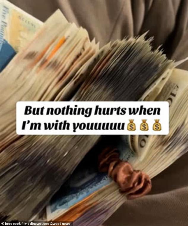 Bella flaunted wads of cash on her social media before her arrest