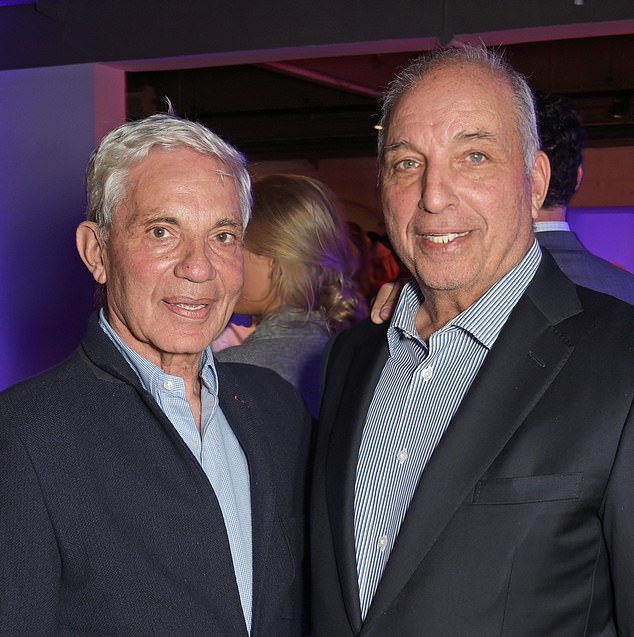 Simon Reuben (left) and David Reuben (right) moved up to second on the list after increasing their wealth to £26.9 billion