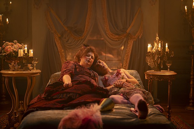 Siobahn McSweeney as Blanche Mary Boyd, second wife of the 4th Marquess, with Callum Scott Howells as her son Henry Paget in new film Madfabulous