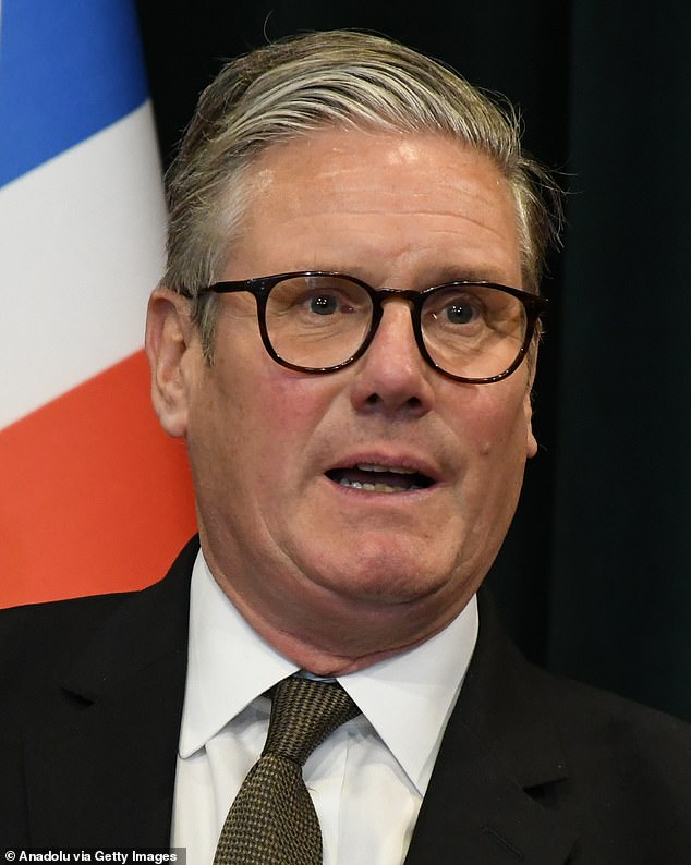 Prime Minister Keir Starmer is pictured here in the Albanian capital Tirana on Thursday