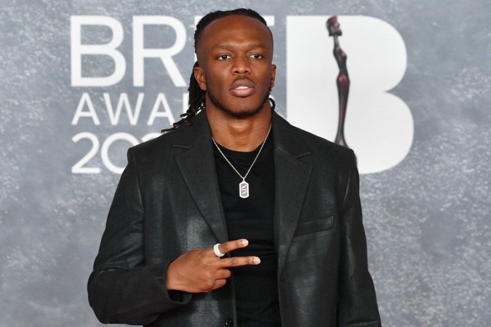 LONDON, ENGLAND - MARCH 01: (EDITORIAL USE ONLY) KSI attends The BRIT Awards 2025 at Intercontinental London - The O2, on March 01, 2025 in London, England. (Photo by Jim Dyson/Redferns)