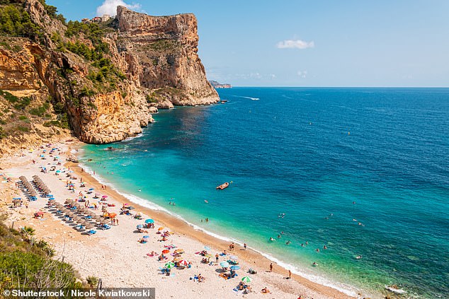 At an inquest into Osman's death in October last year, senior coroner Graeme Hughes heard the man suffered traumatic brain injuries after falling from the cliff. Pictured, the Benidorm coast