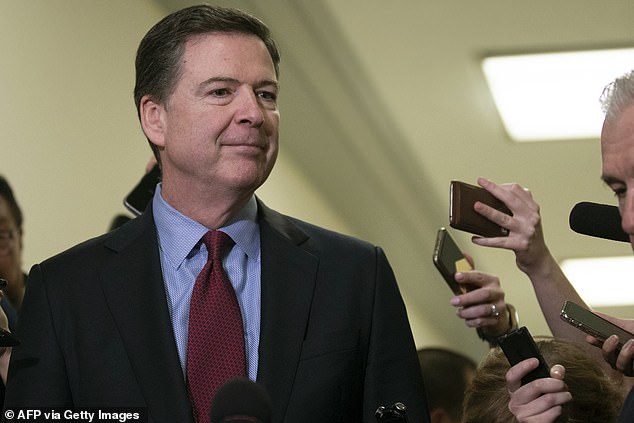 Trump, during his first term, fired James Comey (above) as FBI director