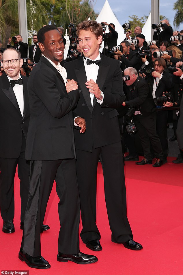 Ari Aster followed shortly behind Micheal Ward and Austin Butler as they shared a sweet moment