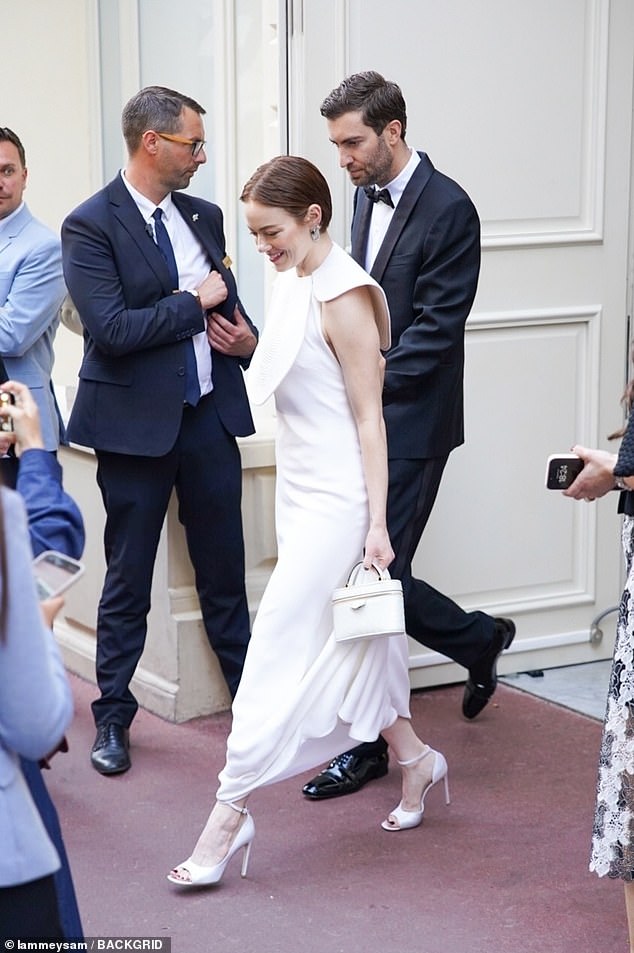 The couple headed to the premiere together to celebrate her movie success