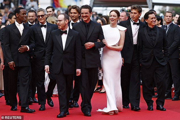 The cast of Eddington pictured