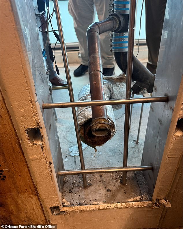 The discovery prompted the Orleans Parish Sheriff's Office to activate 'emergency protocols' and launch a full-scale manhunt for the escapees
