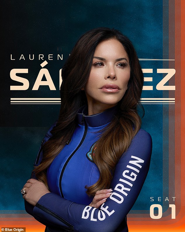 Sanchez was one of six women who went to space onboard Jeff Bezos' Blue Origin craft