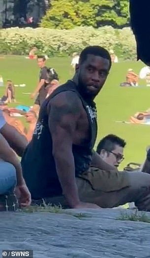 Sean 'Diddy' Combs was spotted hanging out in Central Park the day before his arrest