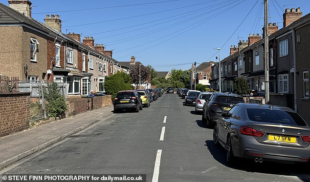The residential street where Abdul, Ahmed and Ismail are living in Grimsby