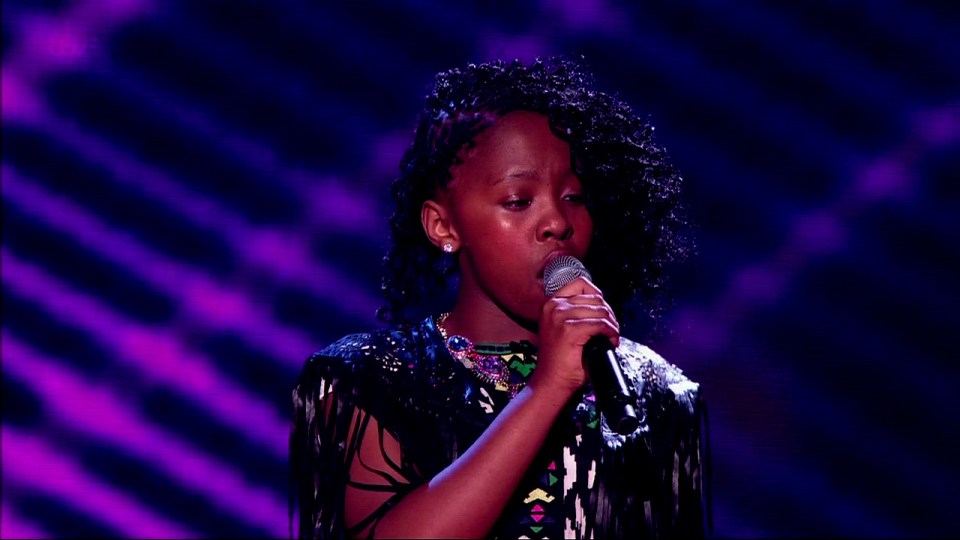 Asanda Jezile singing on Britain's Got Talent.