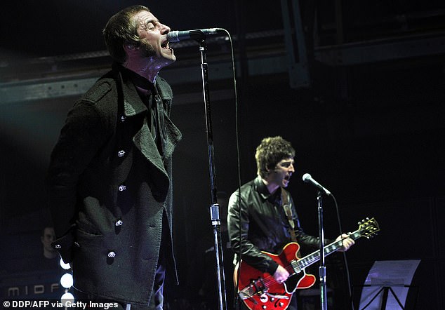 But this year, the pair are putting their differences aside and reuniting for a huge world tour, with dates booked across UK, America, South America and Asia in 2025 (pictured in 2009)