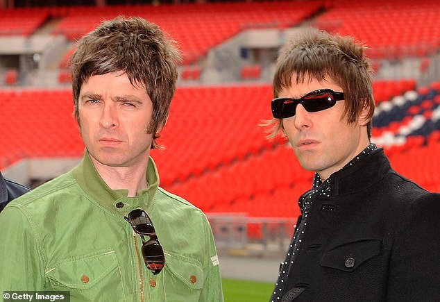 Oasis sensationally split in 2009 after a backstage bust-up. In the 14 years that have followed, a feud and bitter fighting has ensued with the brothers trading insults back and forth in interviews and social media (pictured in 2008)