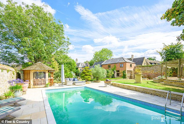 The dream: At the back of The Old Hall is a large heated outdoor swimming pool