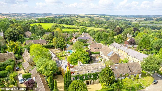 Privacy: The Old Hall estate is on sale via Fine & Country for £2.5m