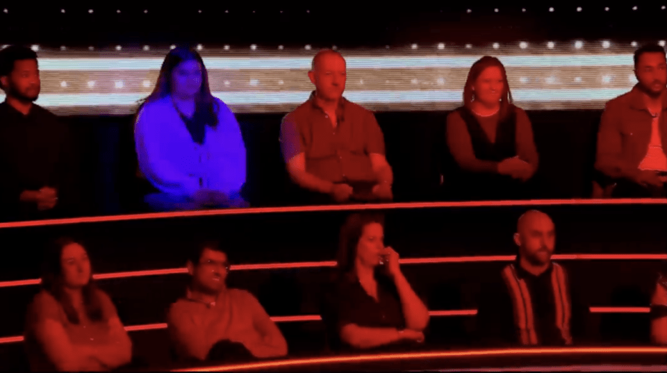 Contestants on a game show.