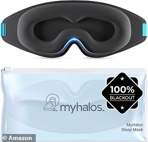 Designed to prevent pressure on your eyes, this 3D sleep mask is perfect for sensitive eyes or those with lash extensions
