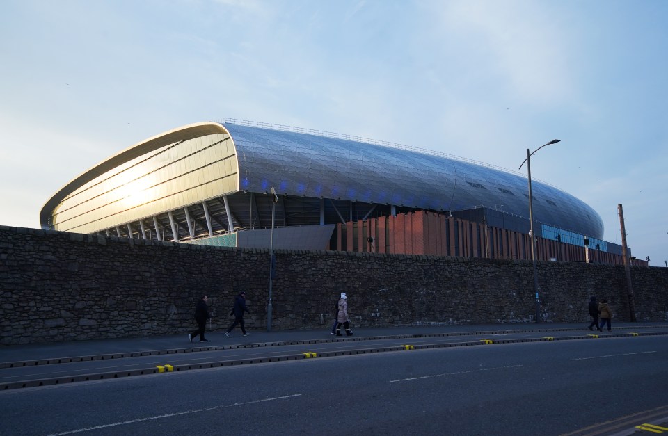 Everton's new Bramley-Moore Dock stadium.