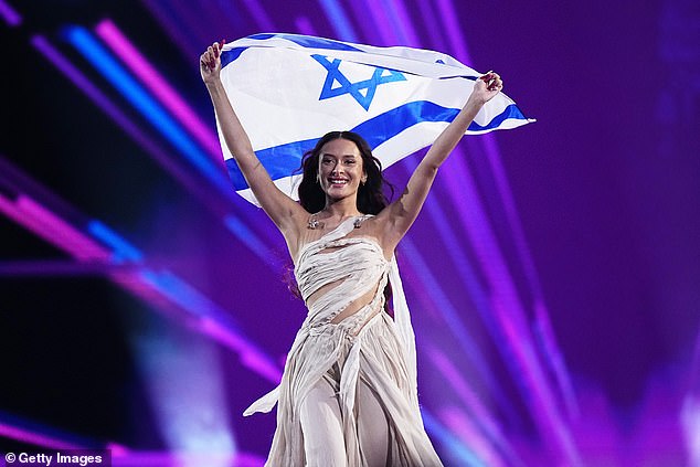 Her predecessor, Eden Golan, was subjected to the most toxic campaign of abuse and intimidation in the competition¿s history (pictured on stage in 2024)