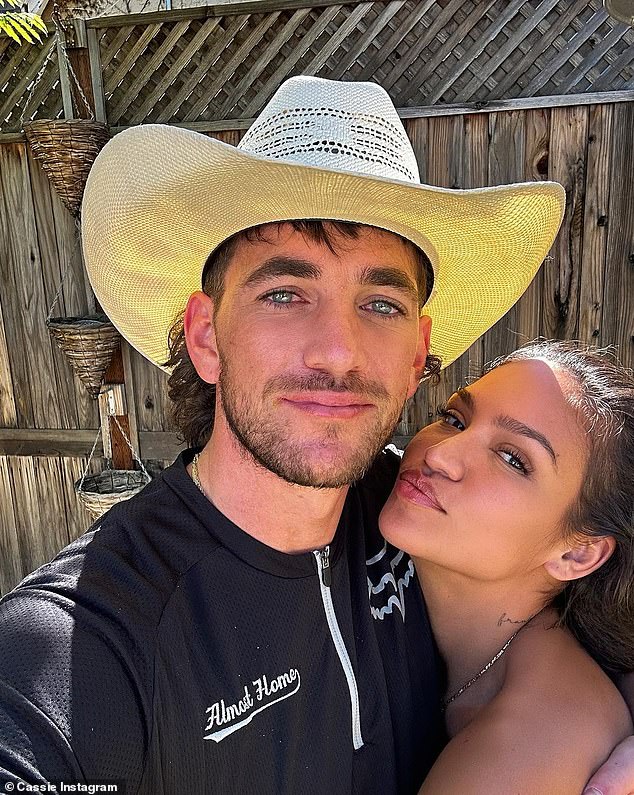 In the powerful message, Fine expressed pride and profound love for his wife, Cassie Ventura (right), as well as anger toward those who tried to break her spirit